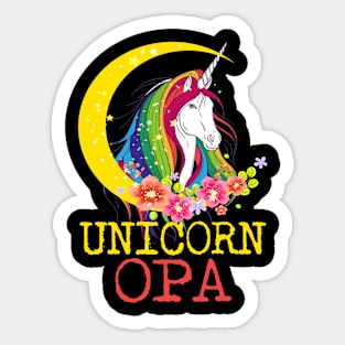 Unicorn Opa Sticker